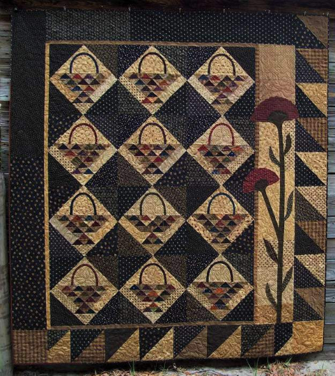 Gathering Baskets Pattern by Primitive Pieces by Lynda