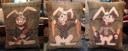 Harry, Elmer and George Wabbit Pattern by Cricket Street
