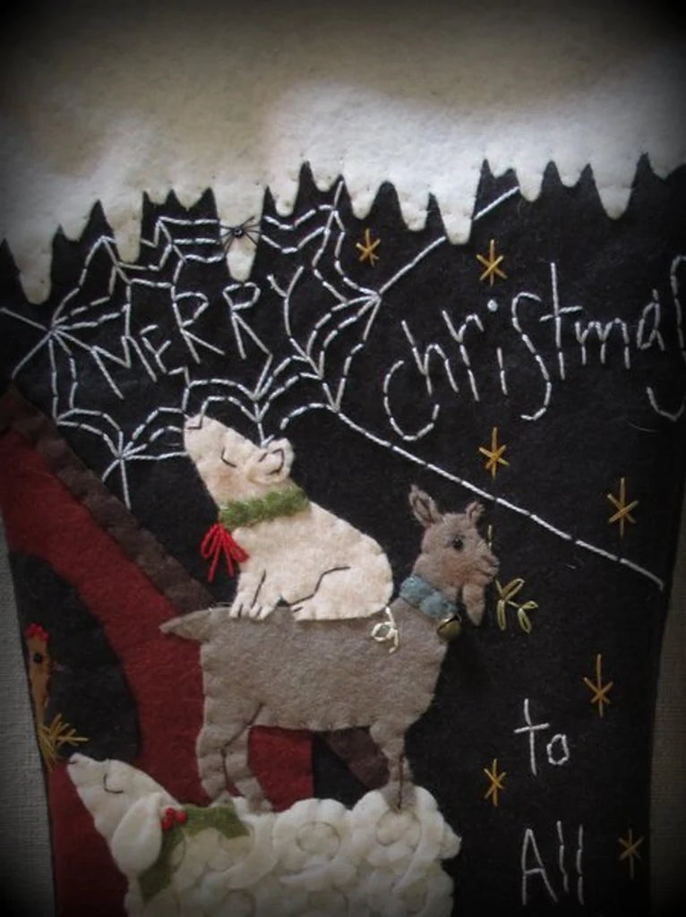 Merry Christmas to All Stocking Pattern Design by Cheswick Company