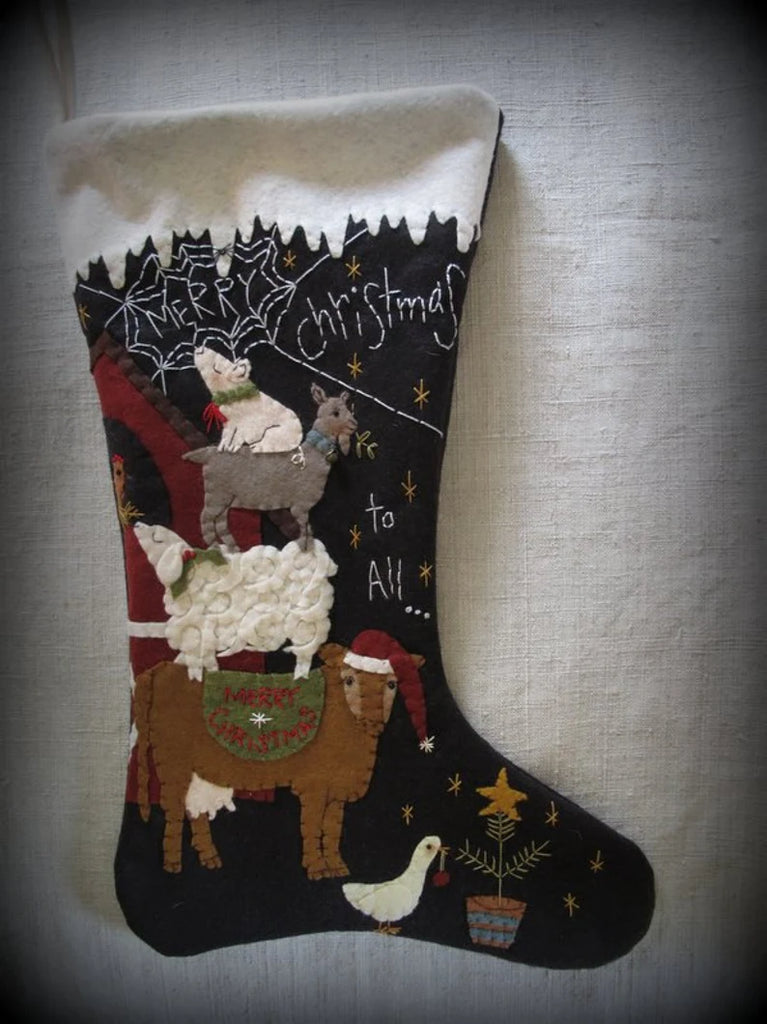 Merry Christmas to All Stocking Pattern Design by Cheswick Company