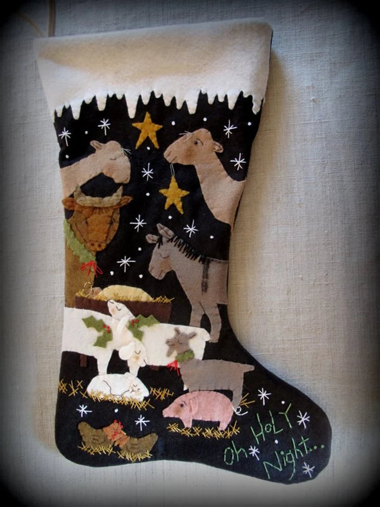 Oh Holy Night Stocking Pattern Design by Cheswick Company