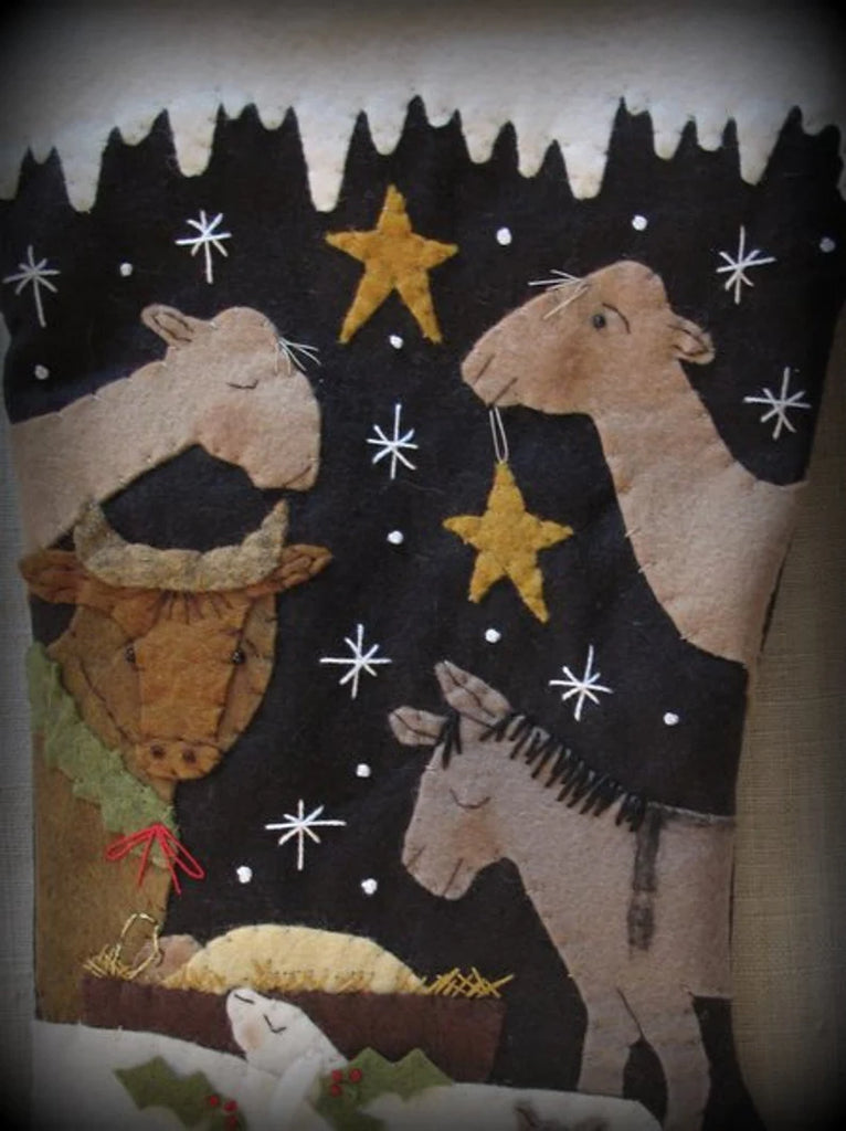 Oh Holy Night Stocking Pattern Design by Cheswick Company