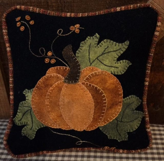 Little Pumpkin Pillow Pattern by Cricket Street - Kit Option Available
