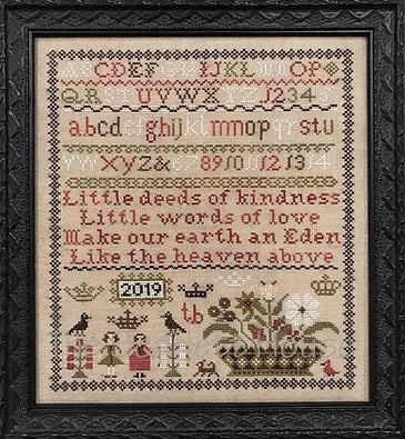 Little Deeds Sampler Pattern designed by The Scarlett House