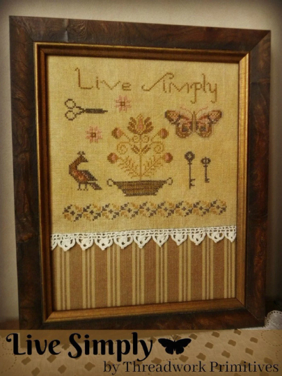 Live Simply Pattern designed by Threadwork Primitives