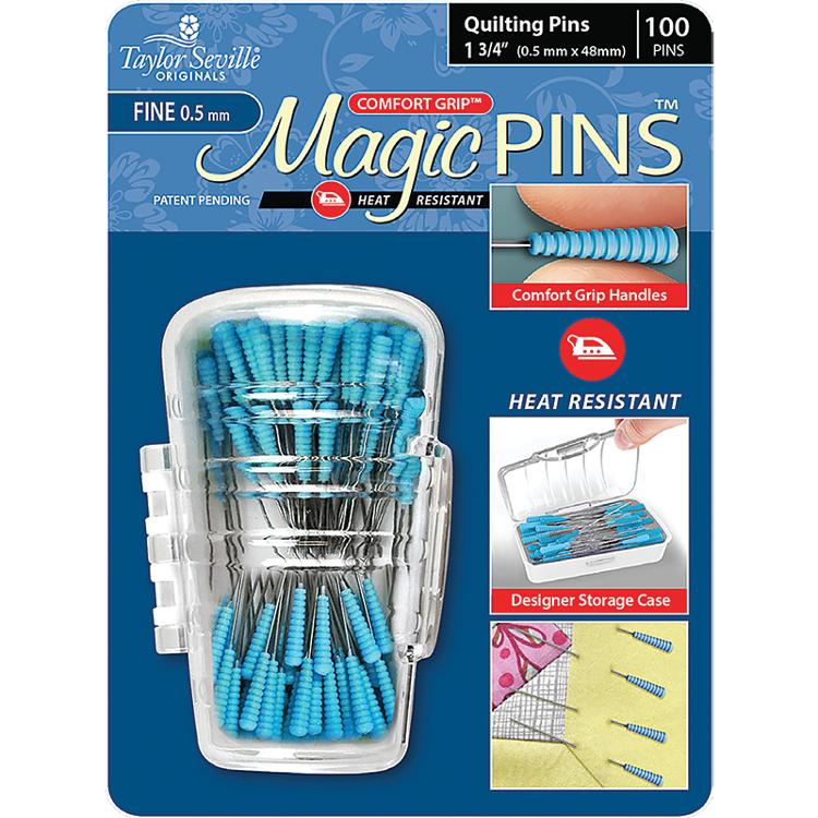 Magic Pins for Quilting Fine - One and Three Fourths Inch