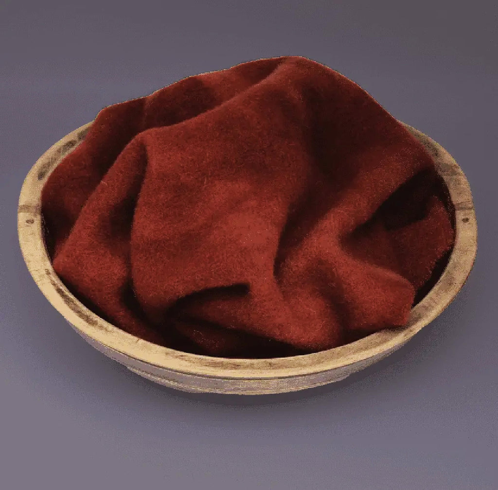 Pomegranate Hand-Dyed 100% Wool Fabric by Blackberry Primitives