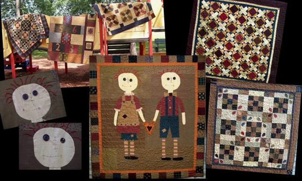 Primitive Youngins Quilt Project Book with 6 Quilt Pattern designs by Primitive Pieces By Lynda