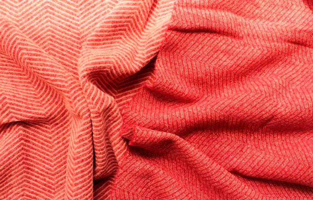 Reversible Candy Cane Stripe Mill-dyed Wool Fabric