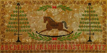 Rocking Horse Holiday Pattern by Artful Offerings