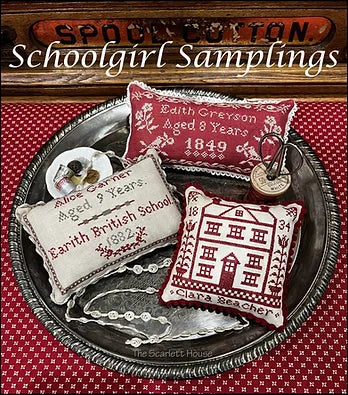 Schoolgirl Samplings Pattern designed by The Scarlett House