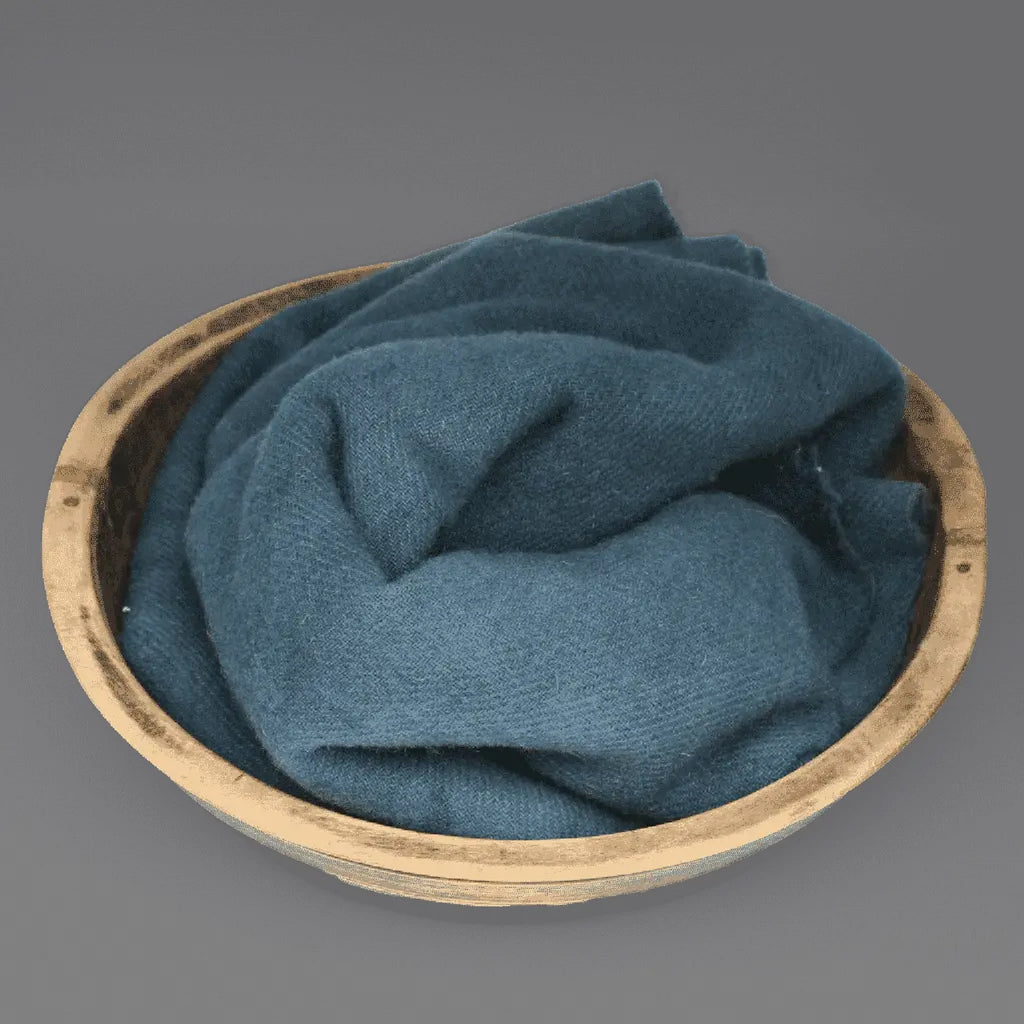Shaker Blue Hand-Dyed 100% Wool Fabric by Blackberry Primitives