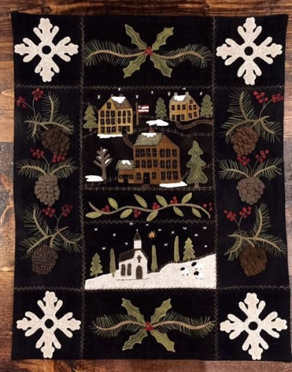Snow Village Quilt Pattern by Cricket Street - Kit Option Available