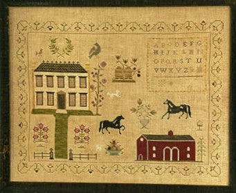 The Stables at Hollyberry Farm Sampler Pattern by Stacy Nash