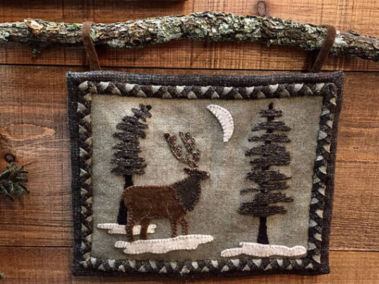 Woodland Elk Pattern by Cricket Street – fiddlestix designs